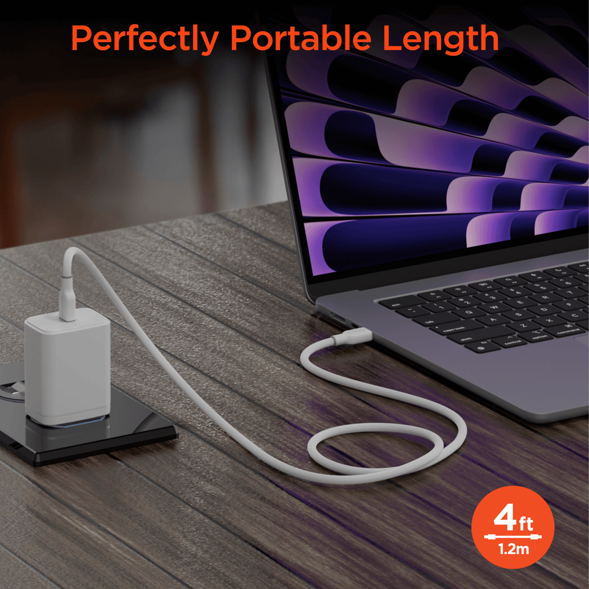 HyperGear Flexi PRO USB-C to USB-C Cable 4ft