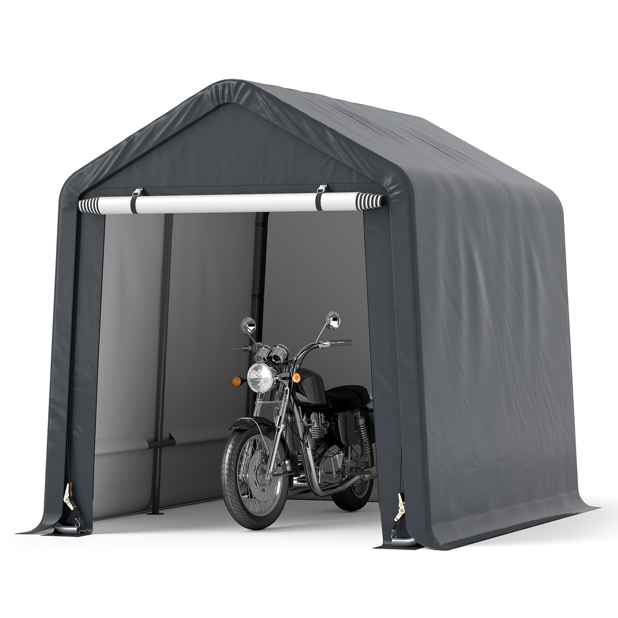 6 x 6.5/8 x 6.5 Feet Portable Motorcycle Outdoor Storage Shelter