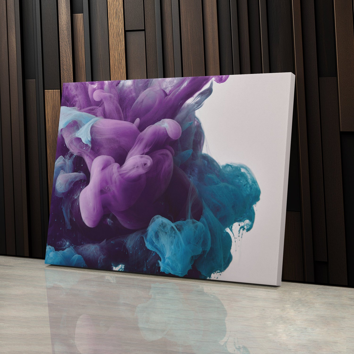 Abstract Cloud Canvas Art - Colorful Framed Wall Decor