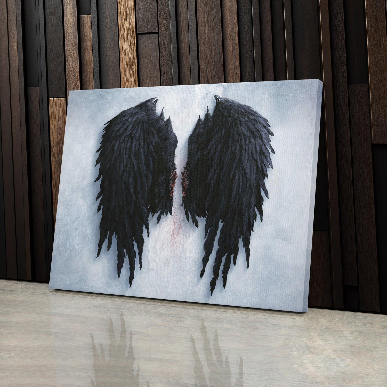 Banksy Angel Wings Canvas – Urban Street Art for Home Decor