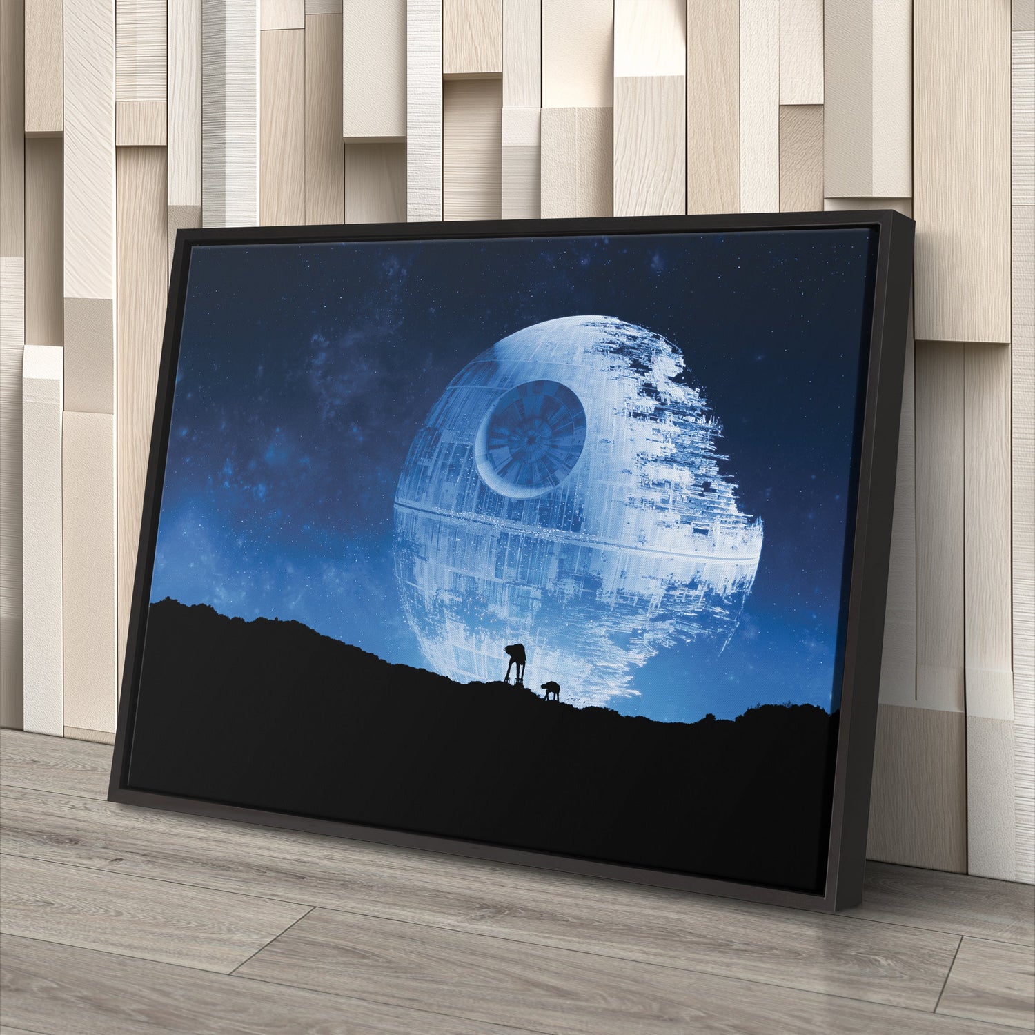 Death Star Poster Star Wars Movie Canvas Wall Art Decor - Galactic Wall Art