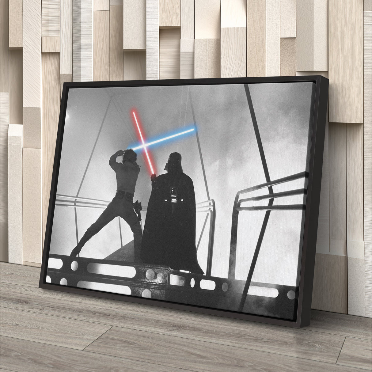 Star Wars - Darth Vader vs Luke Skywalker Fight Canvas Wall Art Decor