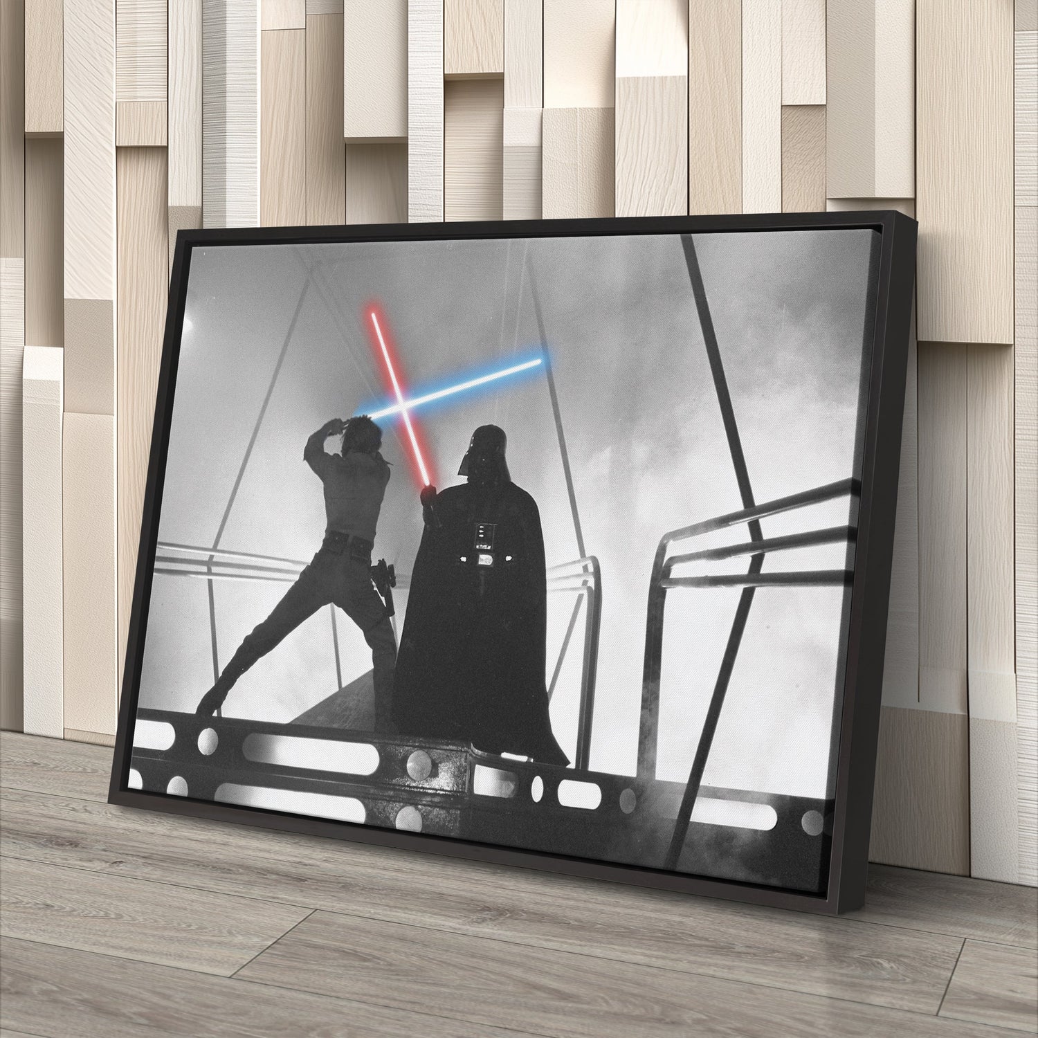 Star Wars - Darth Vader vs Luke Skywalker Fight Canvas Wall Art Decor
