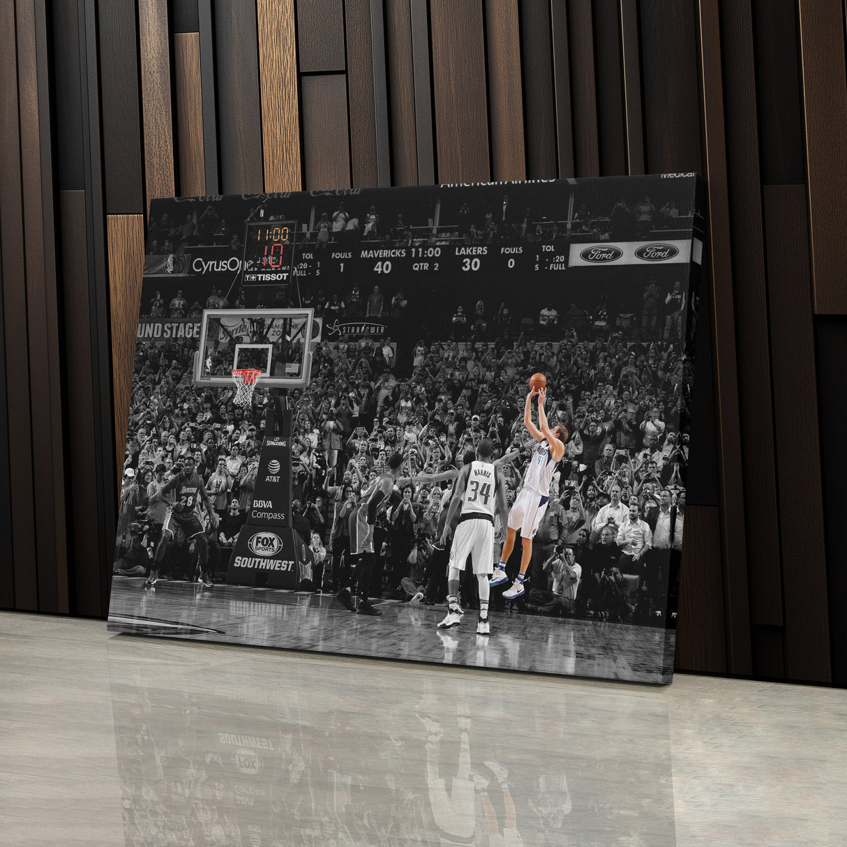 Dirk Nowitzki 30K Points Canvas – NBA Wall Art for Room Decor