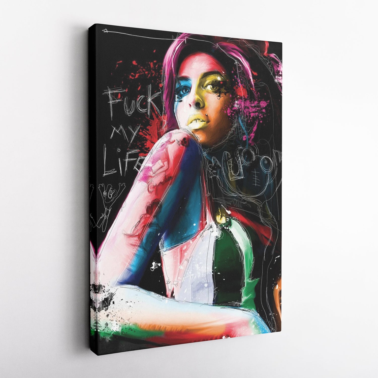 Amy Winehouse Canvas – Pop Music Wall Art for Home Decor