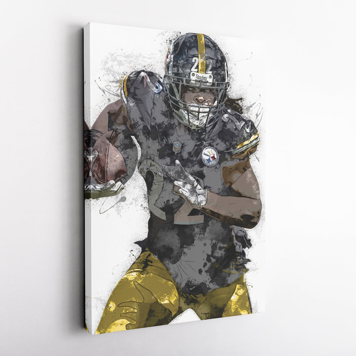 Najee Harris Canvas Art – Pittsburgh Steelers Wall Decor