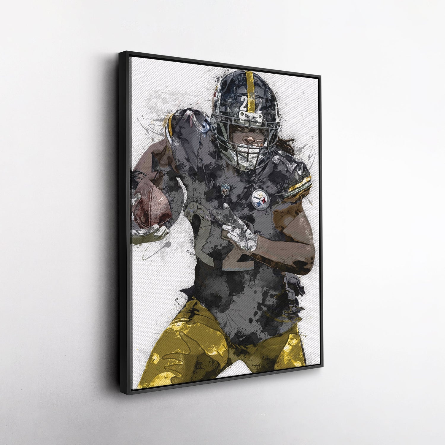 Najee Harris Canvas Art – Pittsburgh Steelers Wall Decor