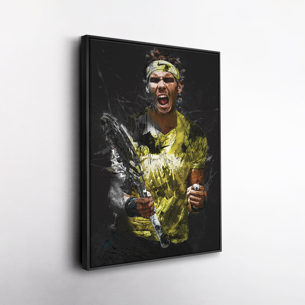 Rafael Nadal Canvas Print – Iconic Tennis Wall Art for Man Cave or Home