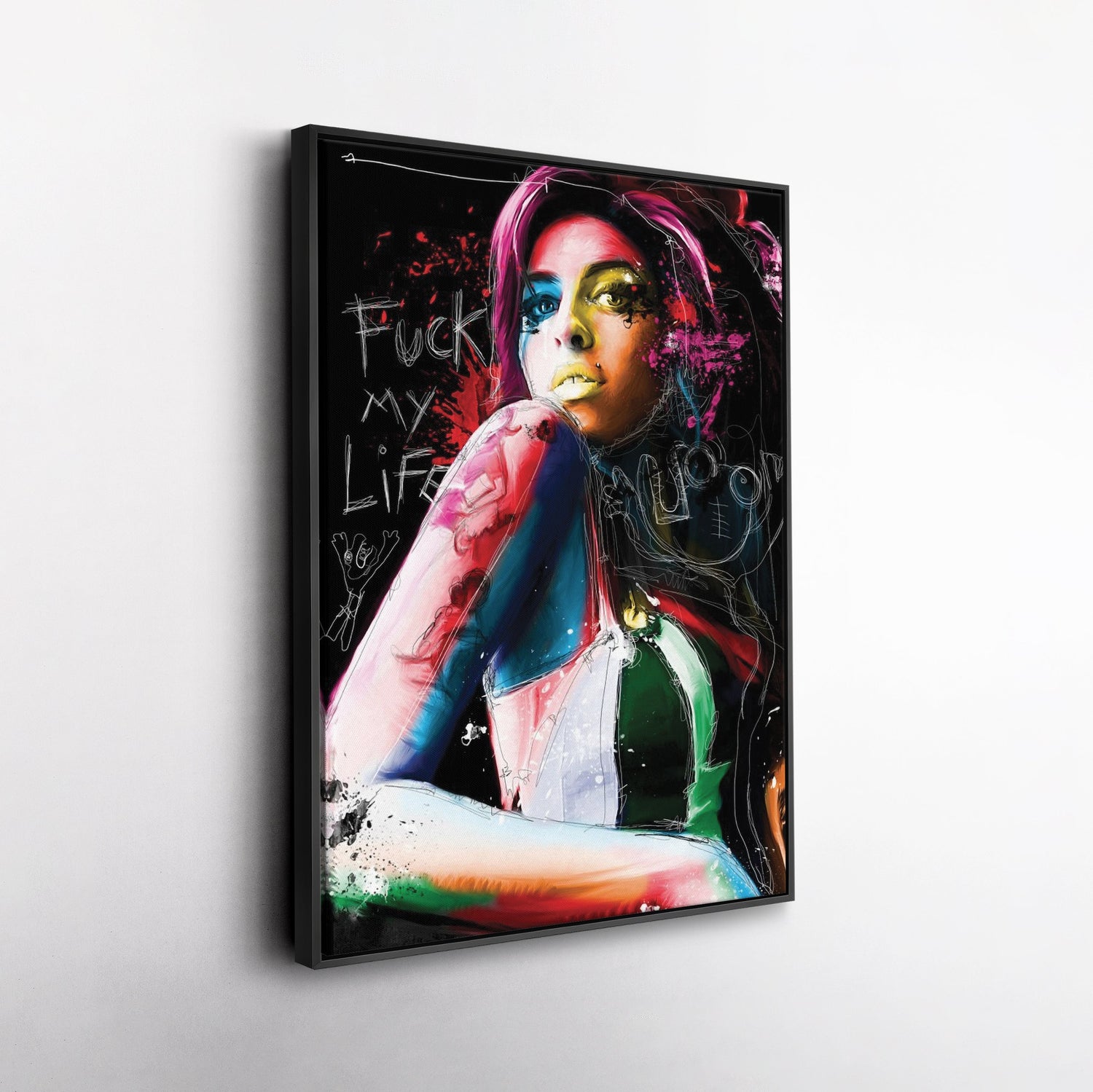 Amy Winehouse Canvas – Pop Music Wall Art for Home Decor
