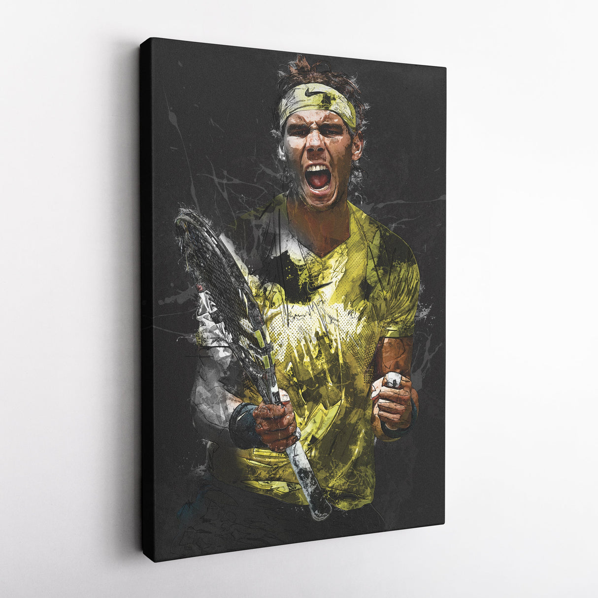 Rafael Nadal Canvas Print – Iconic Tennis Wall Art for Man Cave or Home