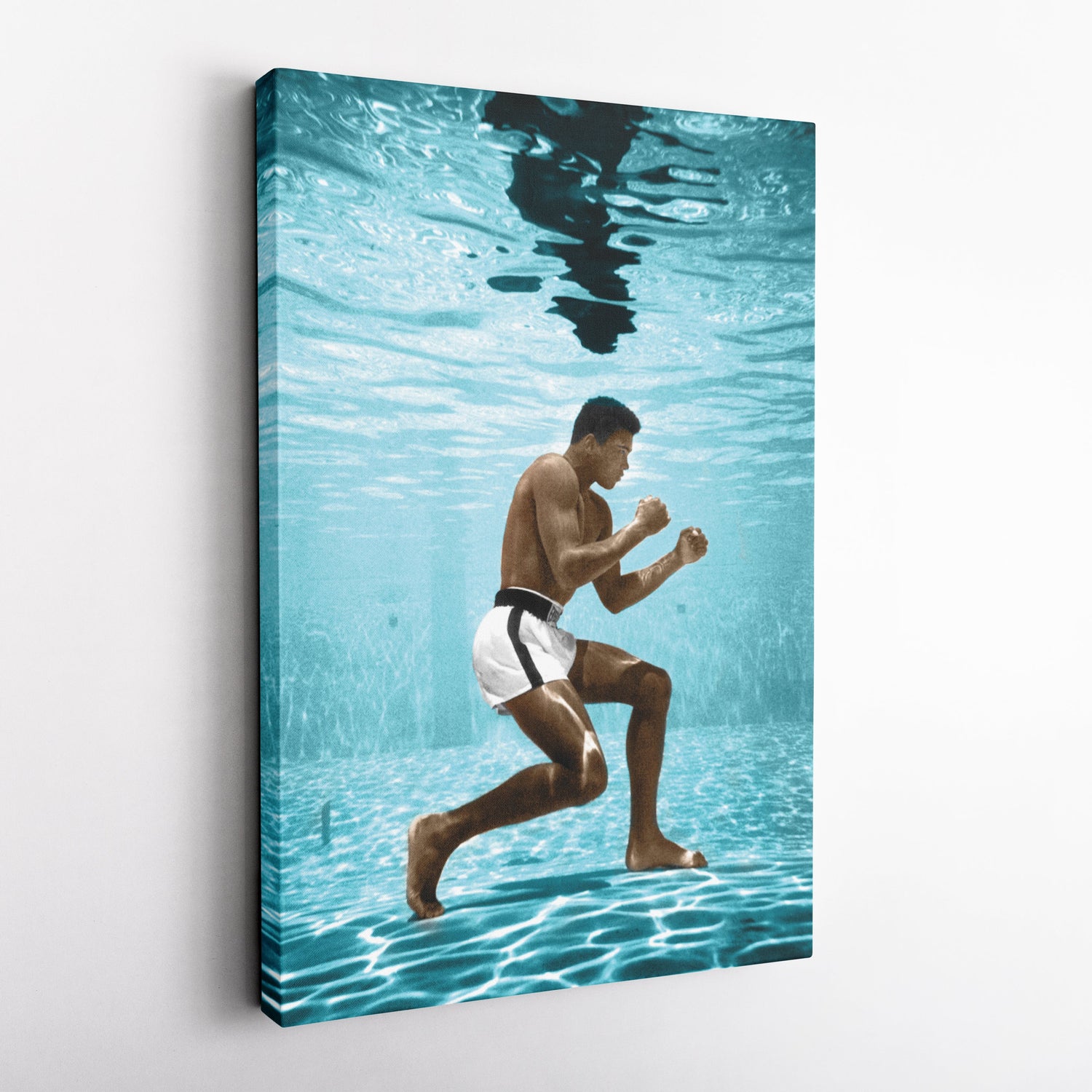 Muhammad Ali Underwater Canvas – Boxing Wall Art for Home Decor