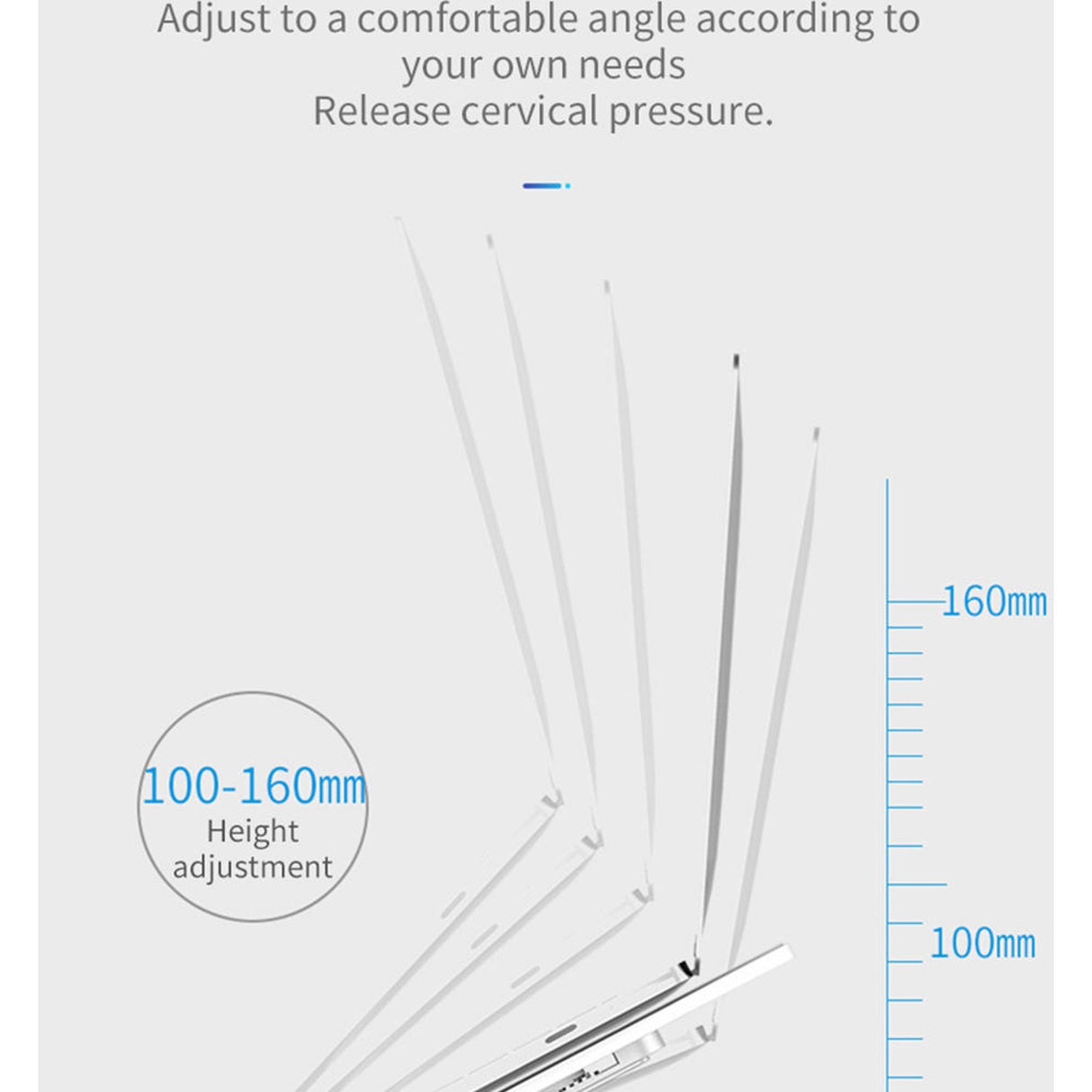 Adjustable Non-slip Laptop Stand for 11-17 Inch Tablets