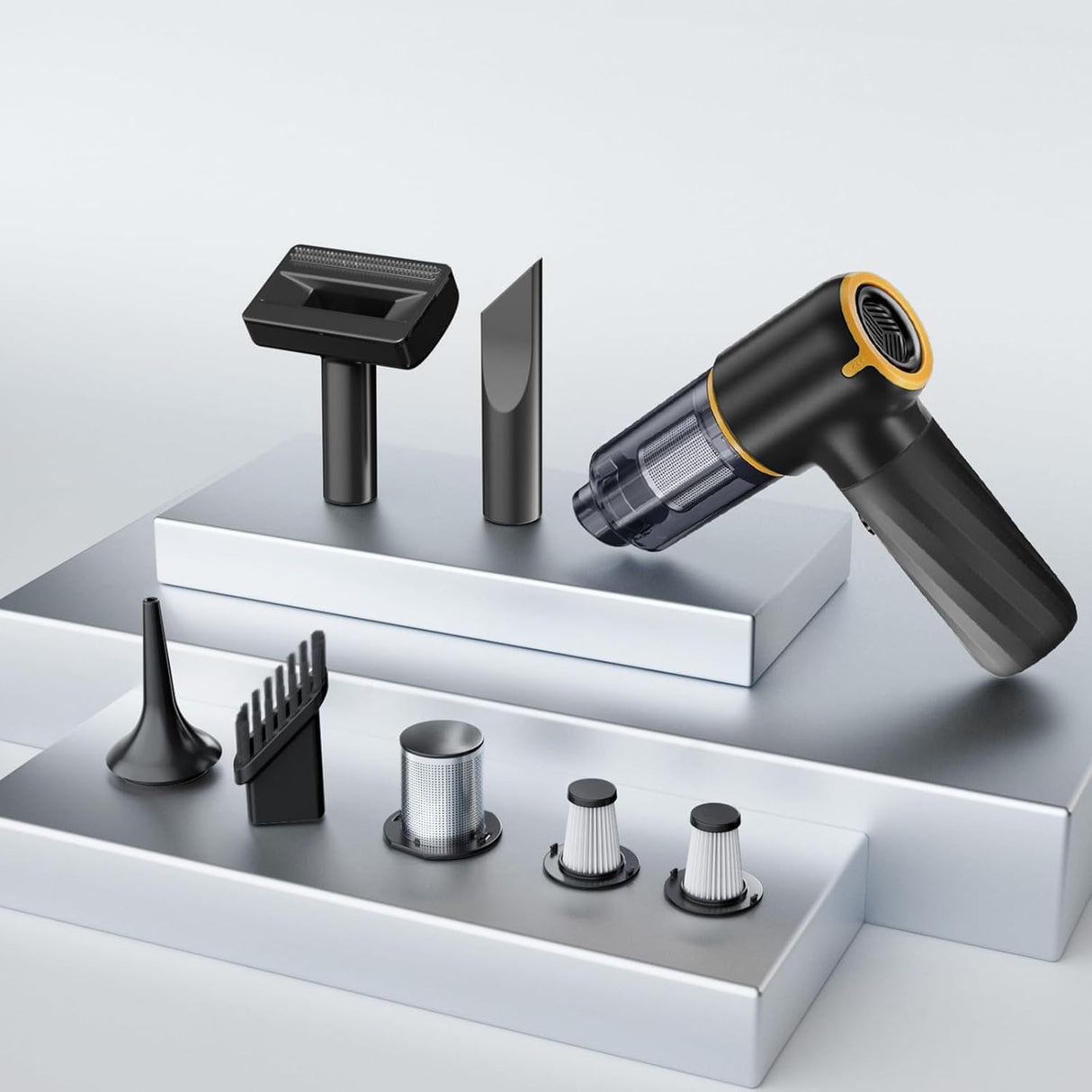 4-IN-1 Car Vacuum Portable Cordless - 12000Pa