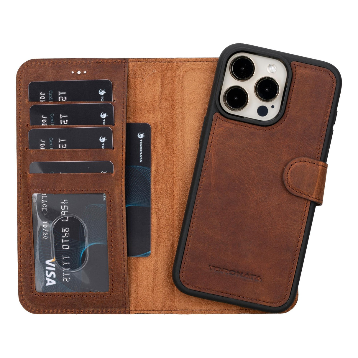 Casper iPhone 14 Series Detachable Leather Wallet Case