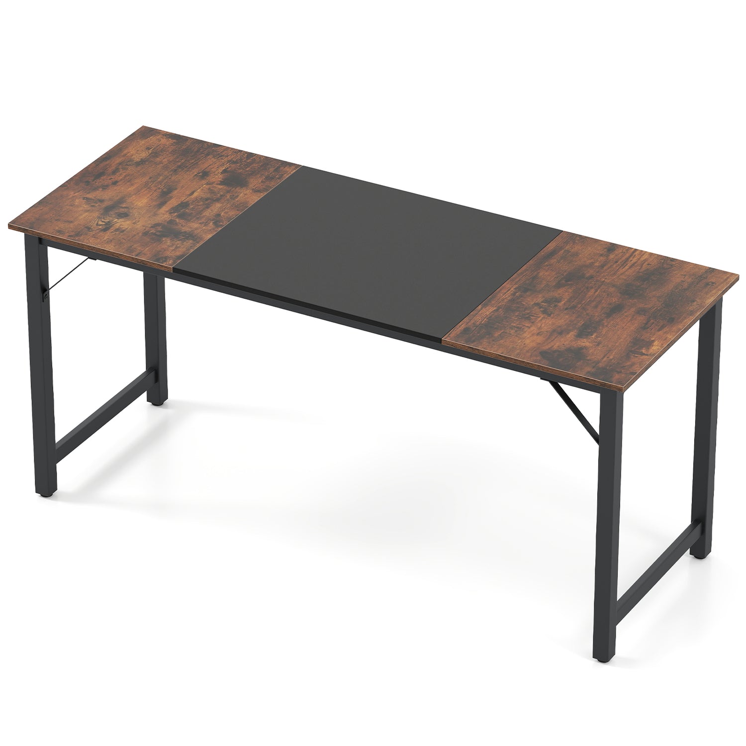 63 Inch Modern Splice Computer Desk with Heavy Duty Steel Frame