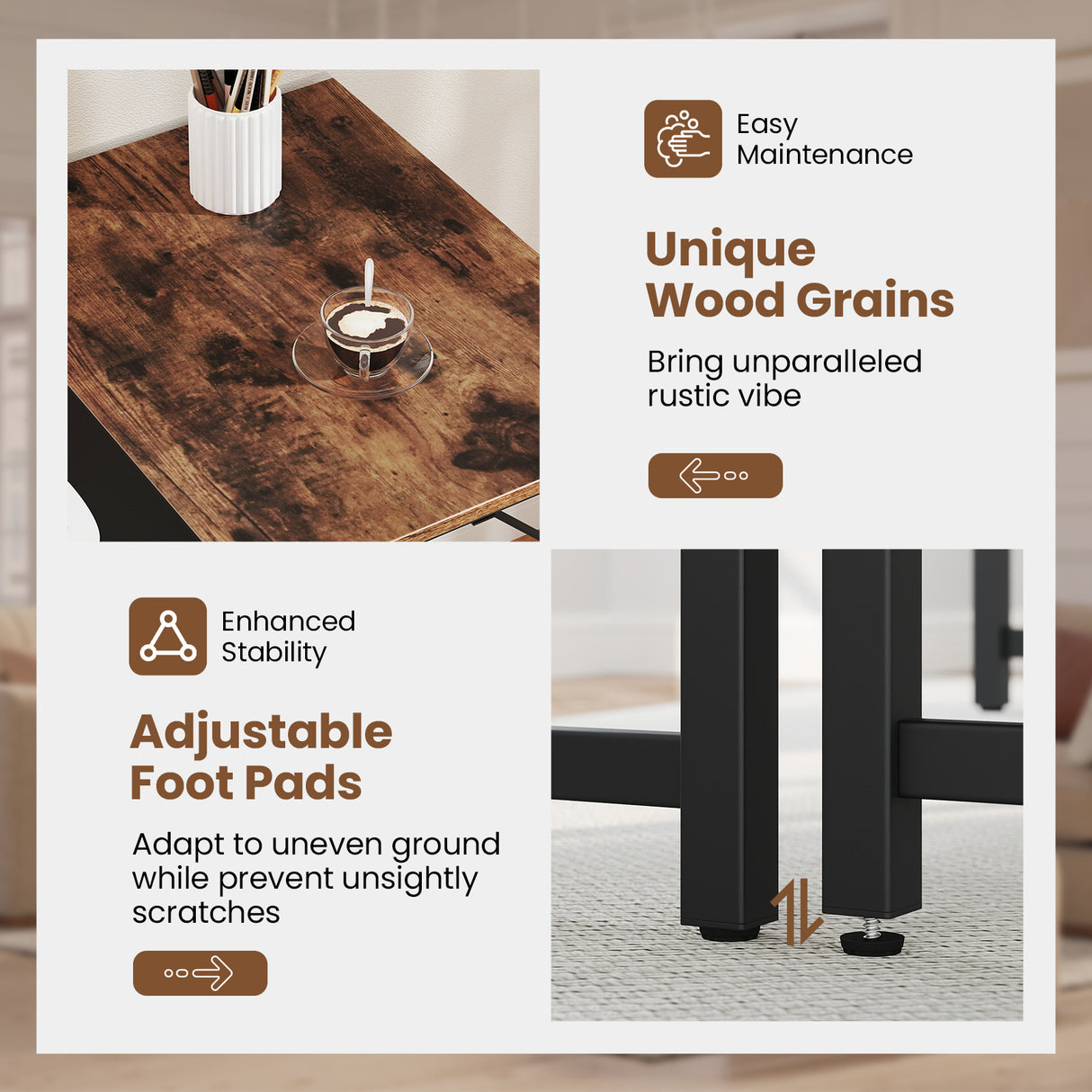 63 Inch Modern Splice Computer Desk with Heavy Duty Steel Frame