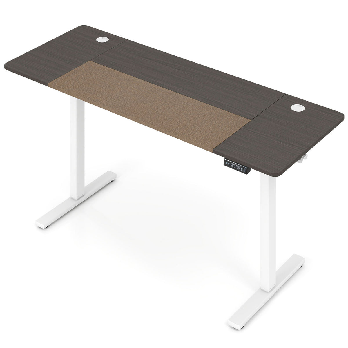 63 x 24 Inch Height Adjustable Sit Stand Computer Desk with 3 Memory Presets