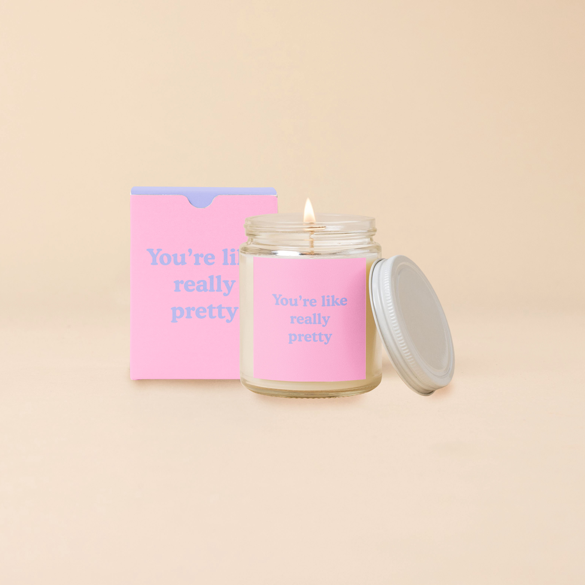 Candle Jar w/Lid - Yippie