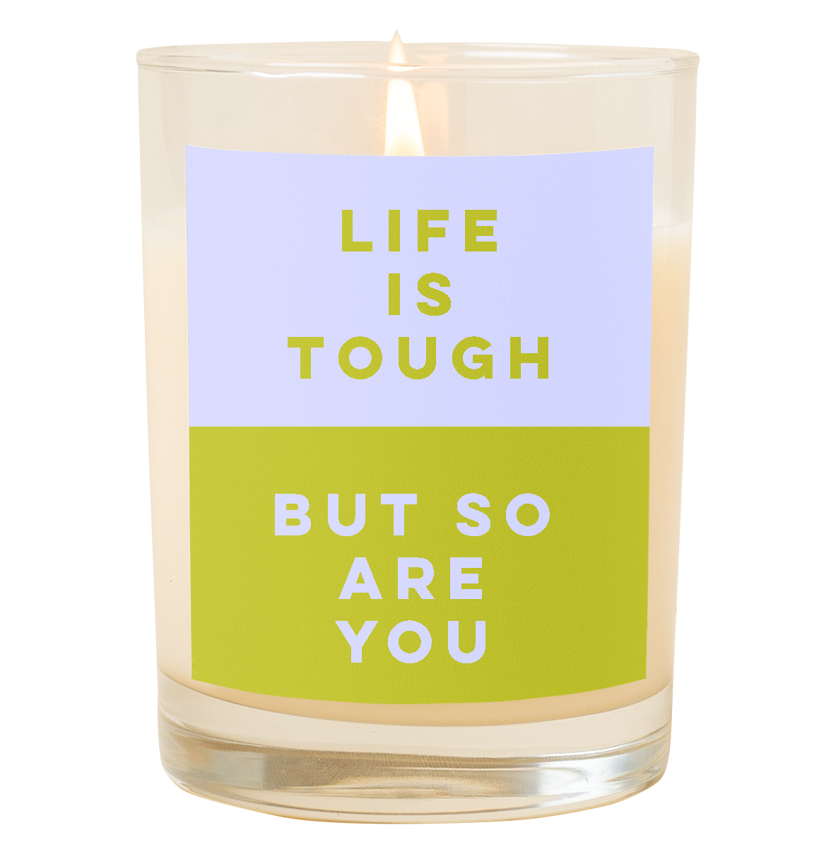 Candle Rocks Glass - Color Me Happy