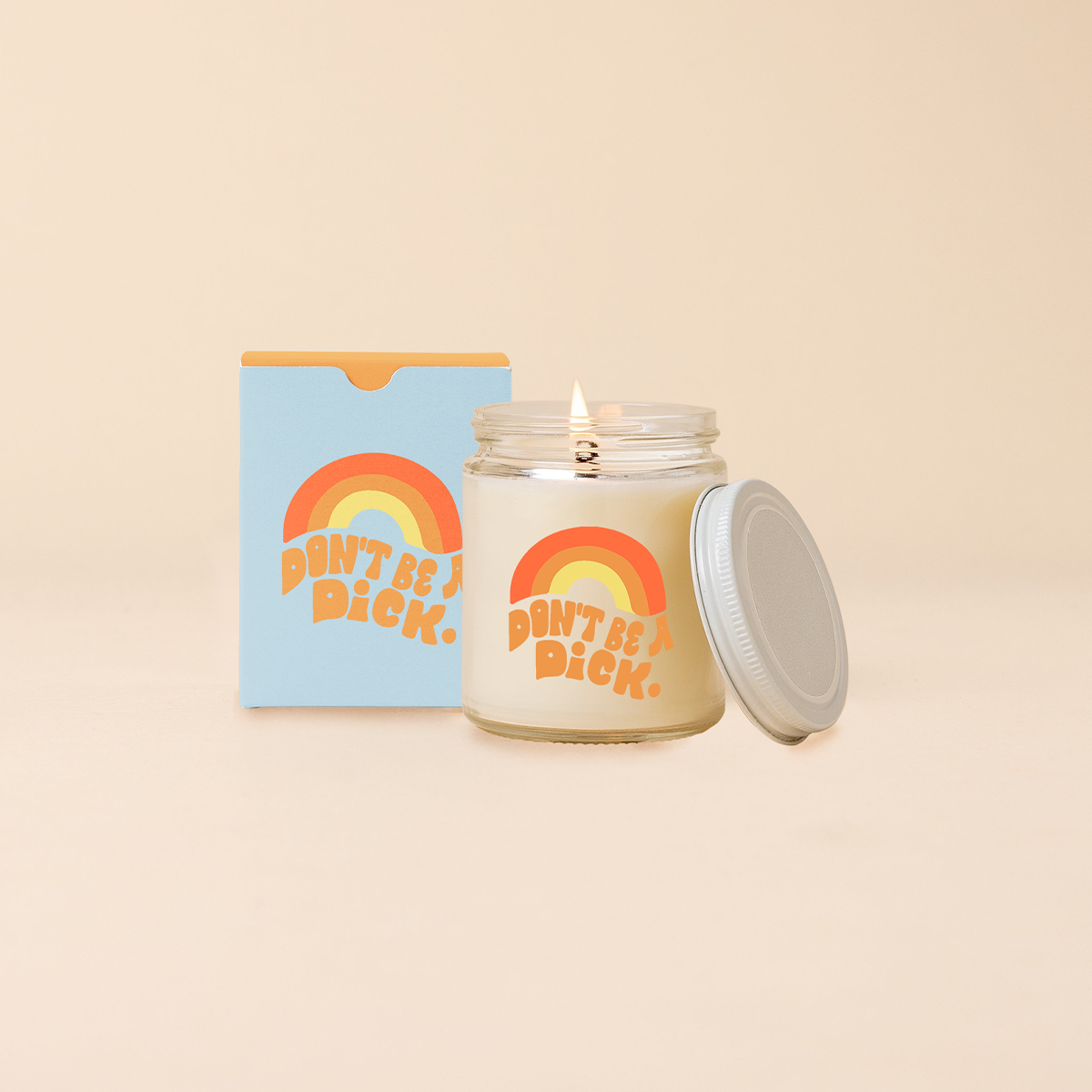 Candle Jar w/Lid - Toot Sayings