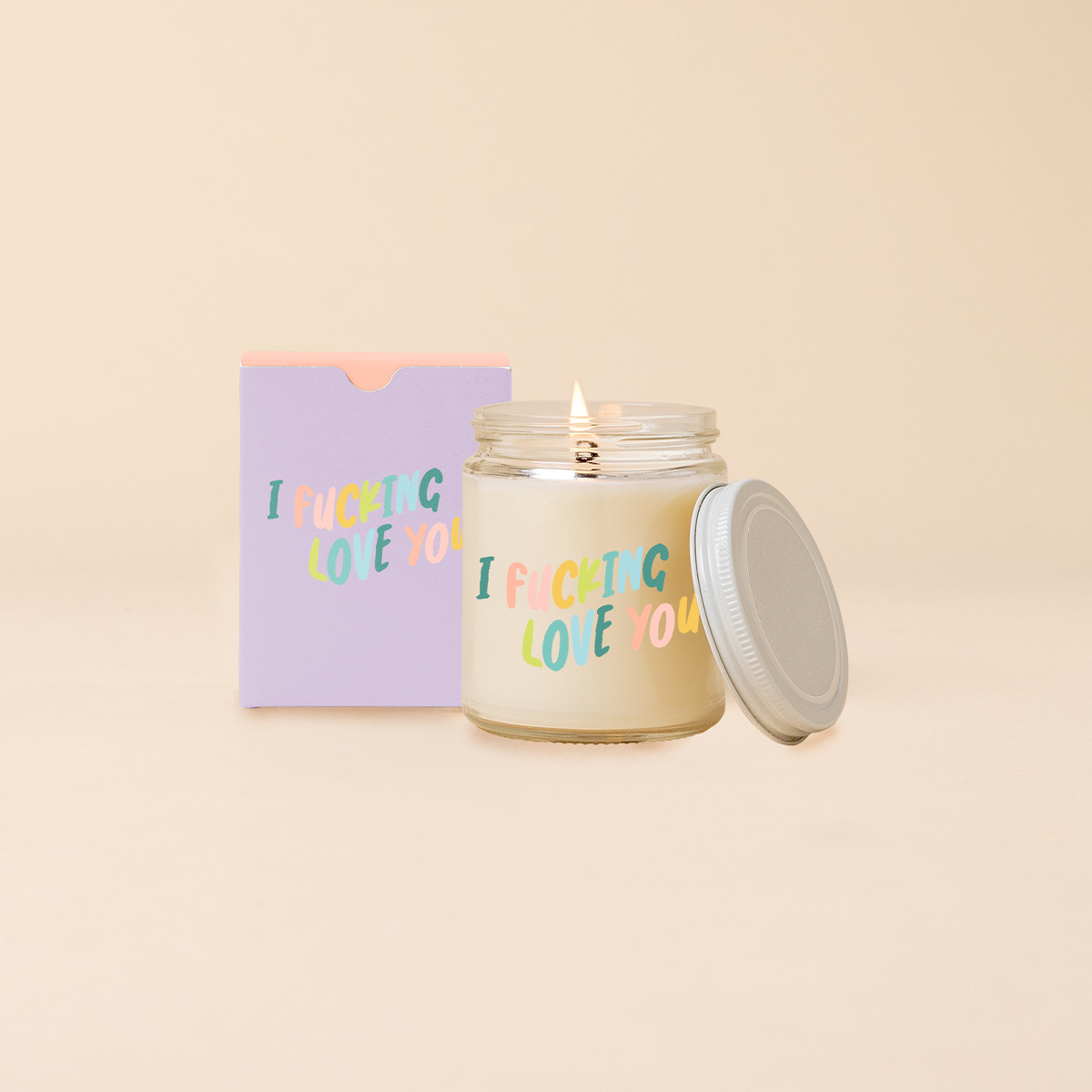 Candle Jar w/Lid - Toot Sayings