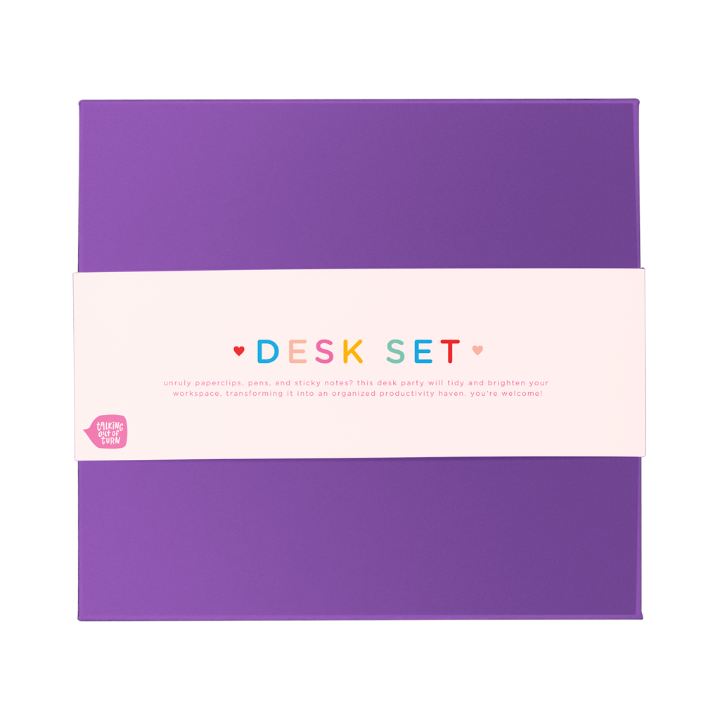 Purple Desk Set