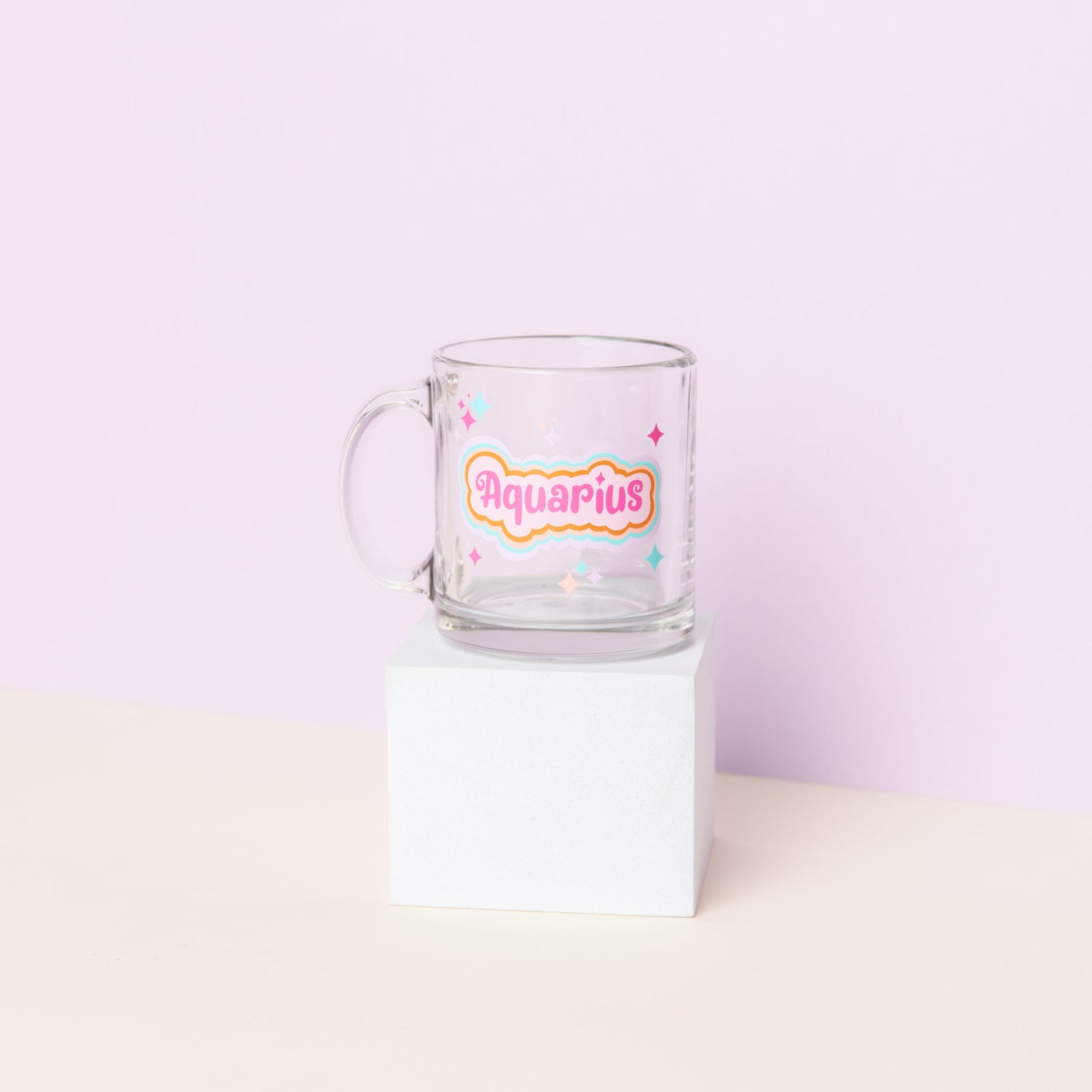 Astrology Clear Glass Mug