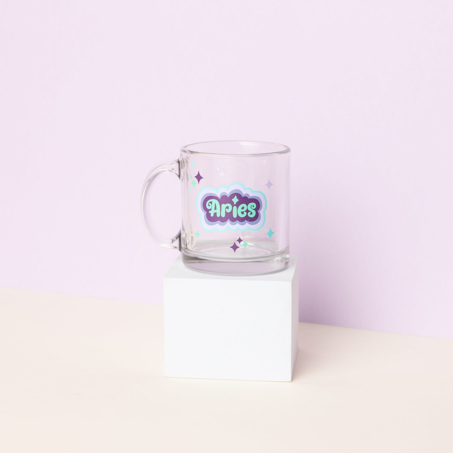 Astrology Clear Glass Mug