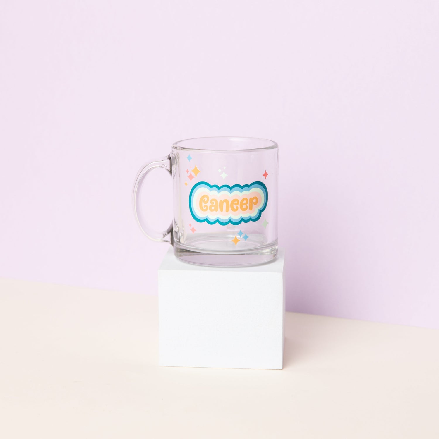 Astrology Clear Glass Mug