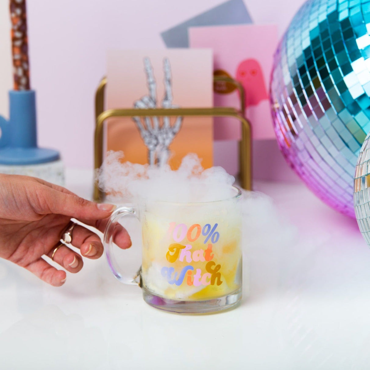 Halloween Clear Glass Mug