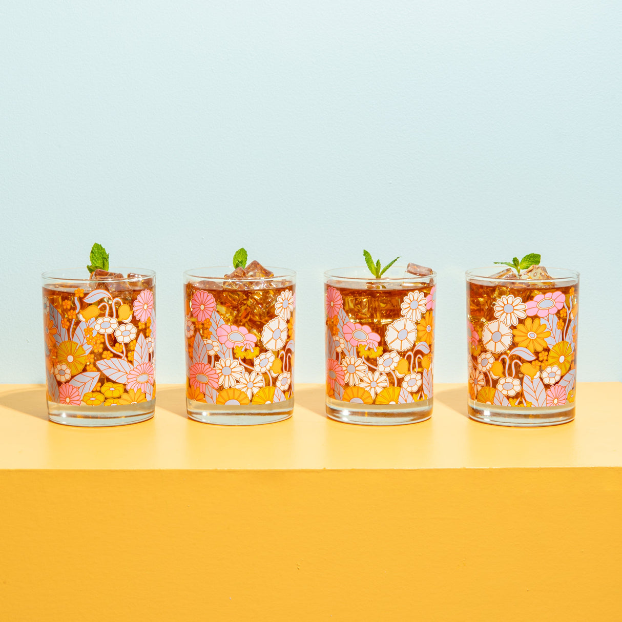 Rocks Glass Set - Gatherin Flowers