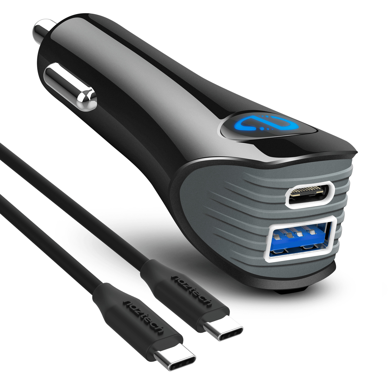 Naztech N420 PD25W+2.4A Car Charger + C - C Cable 4Ft