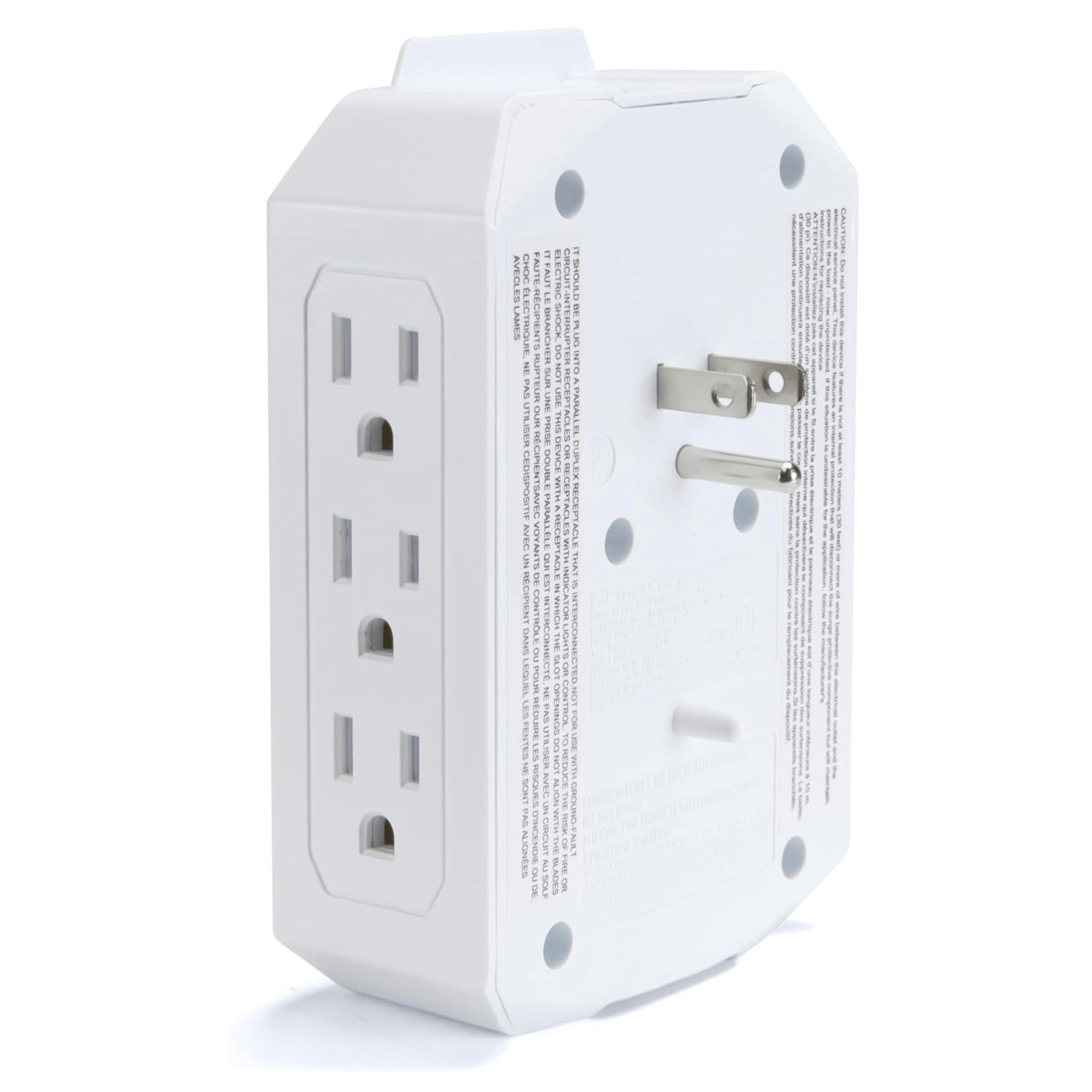 Emerson 6-Outlet + USB Wall Charger with Surge Protection and LED Lighting