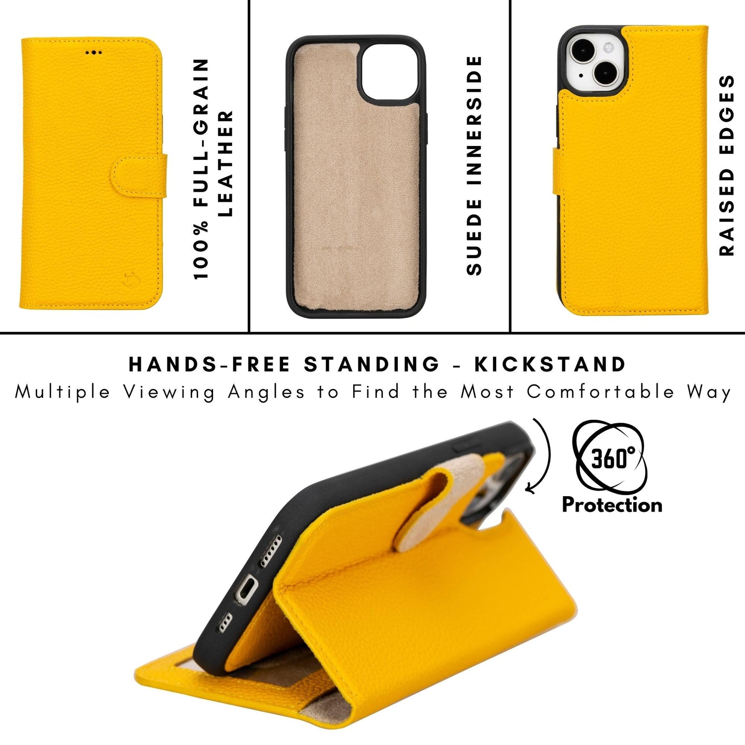 Casper iPhone 14 Series Detachable Leather Wallet Case