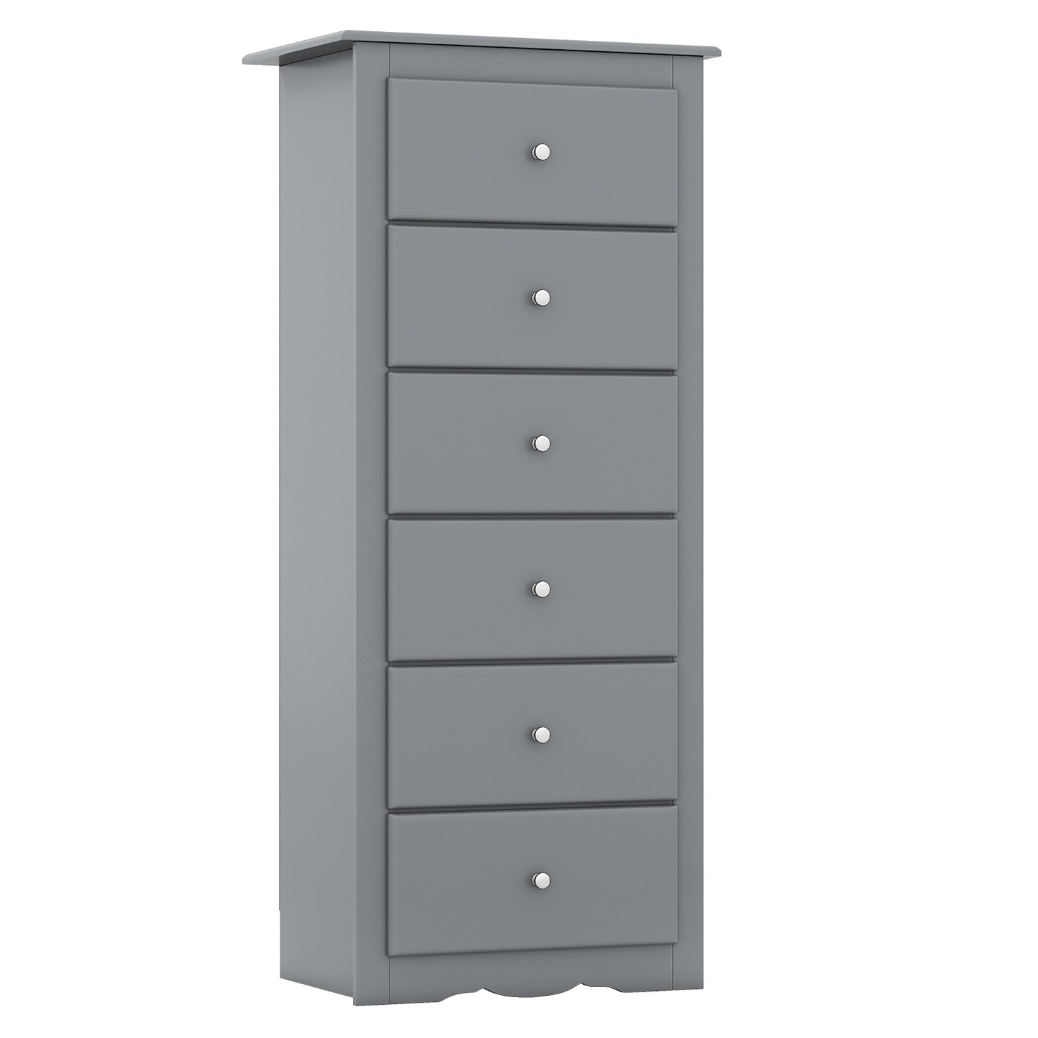 6 Drawers Chest Dresser Clothes Storage Bedroom Furniture Cabinet