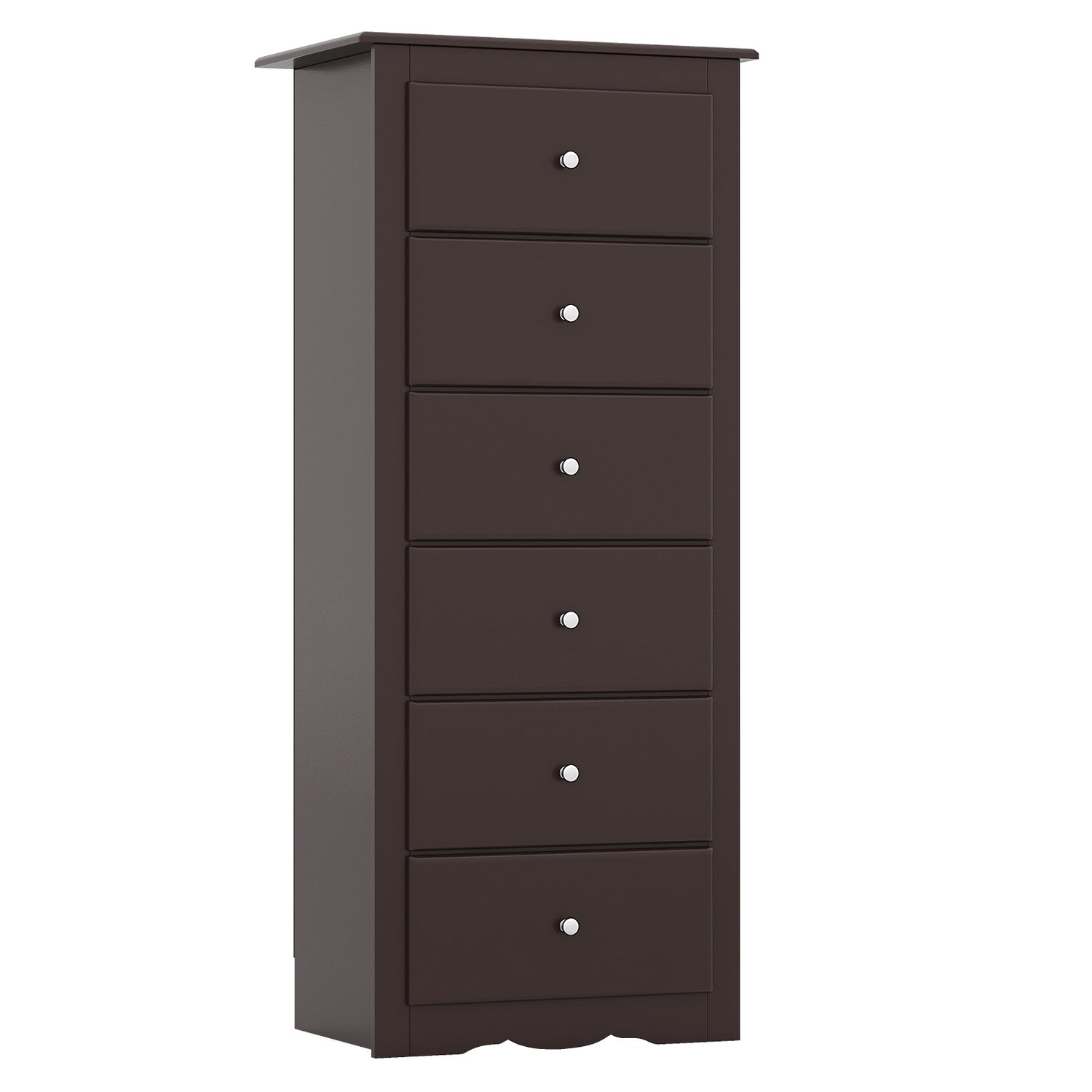 6 Drawers Chest Dresser Clothes Storage Bedroom Furniture Cabinet