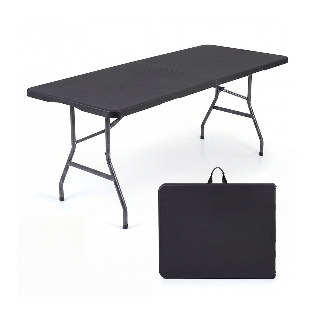 Plastic Fold-in-Half Camping Table