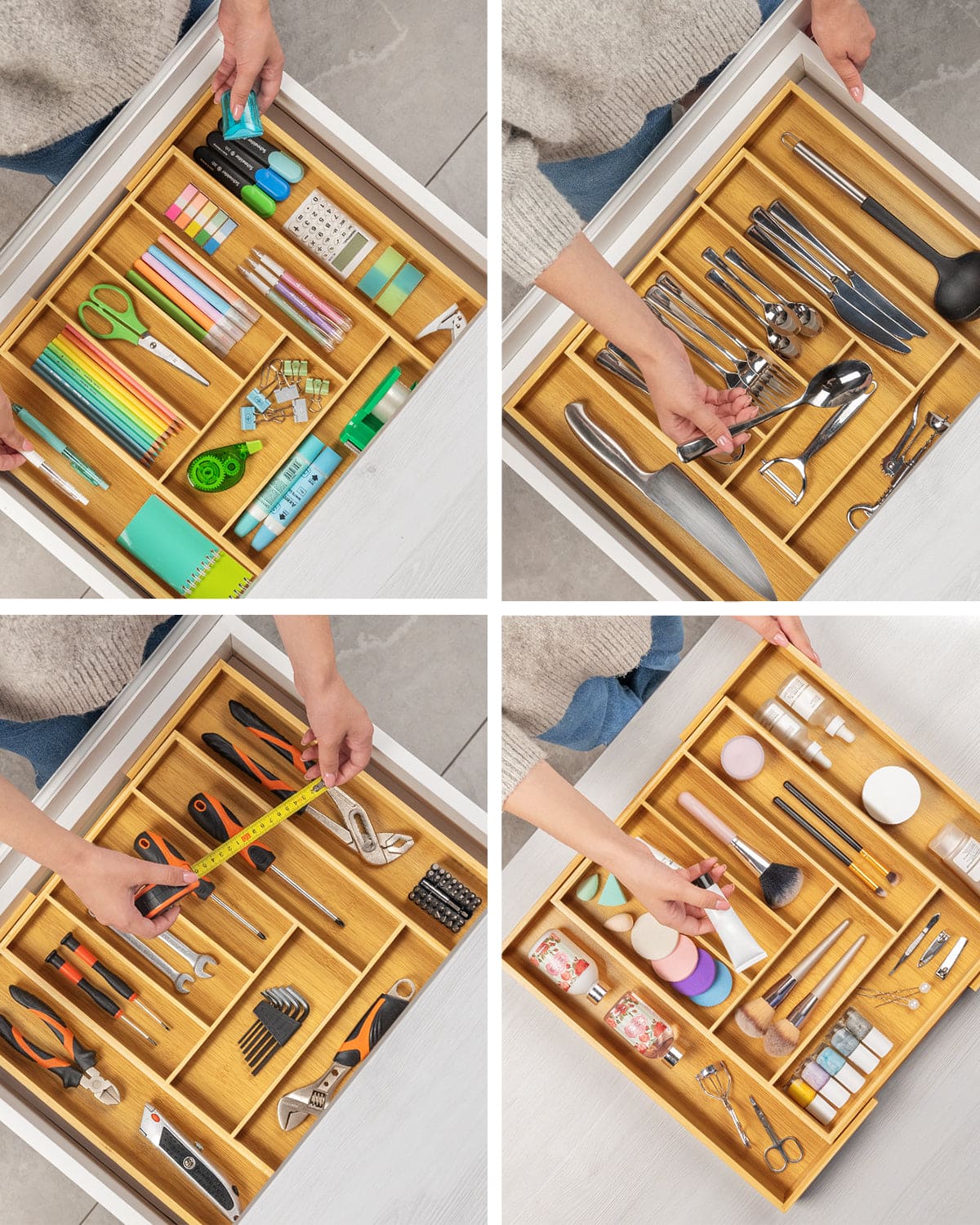 Expandable Silverware Organizer (8 Slots)