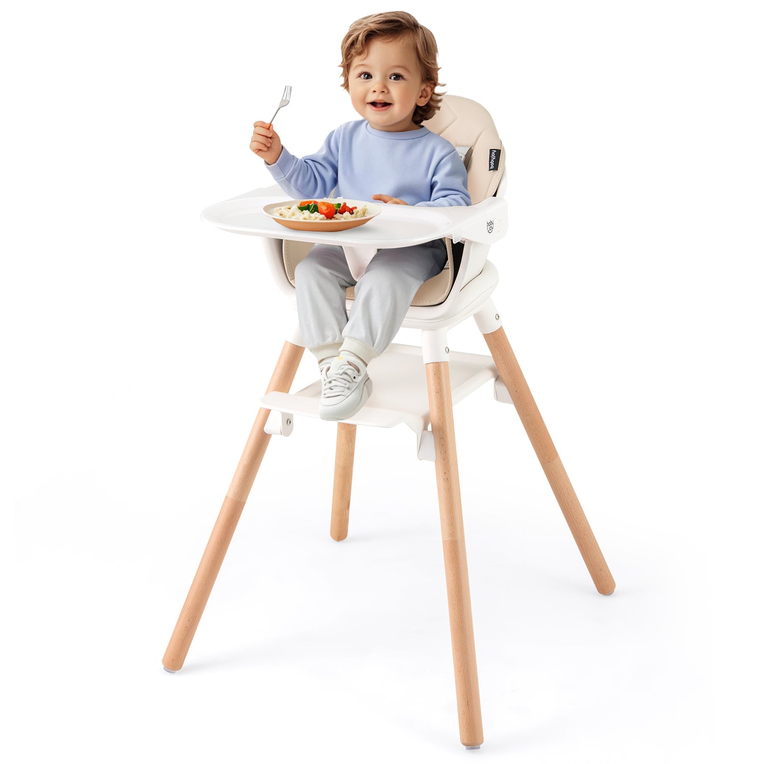 6-in-1 Baby High Chair with Removable Dishwasher and Safe Tray