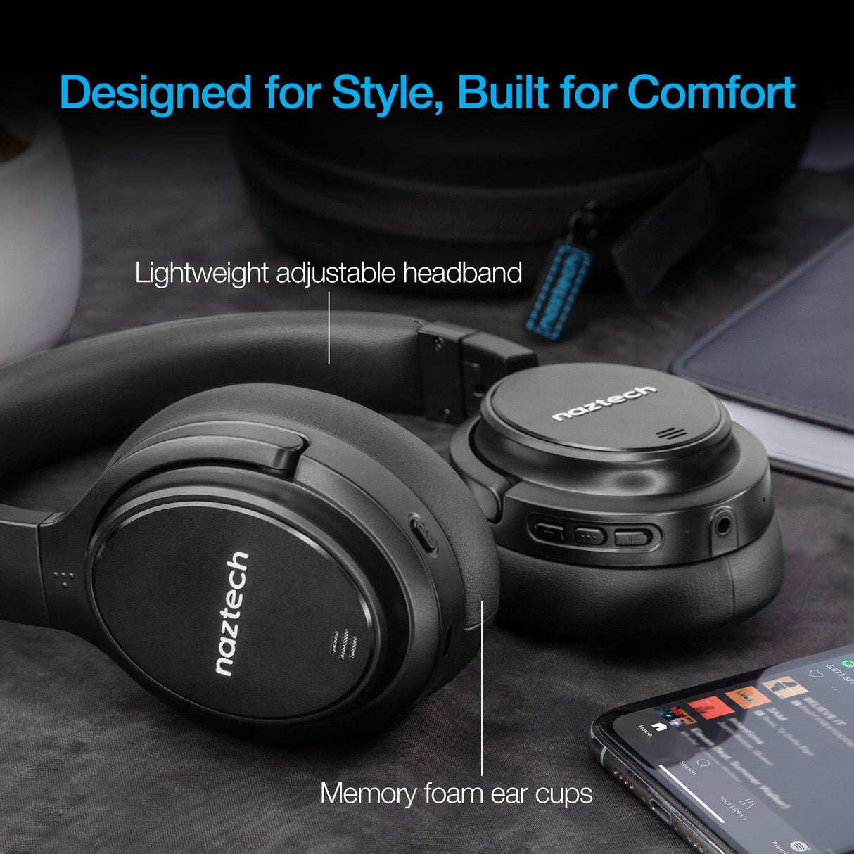 Naztech Driver ANC1000 Wireless Headphones
