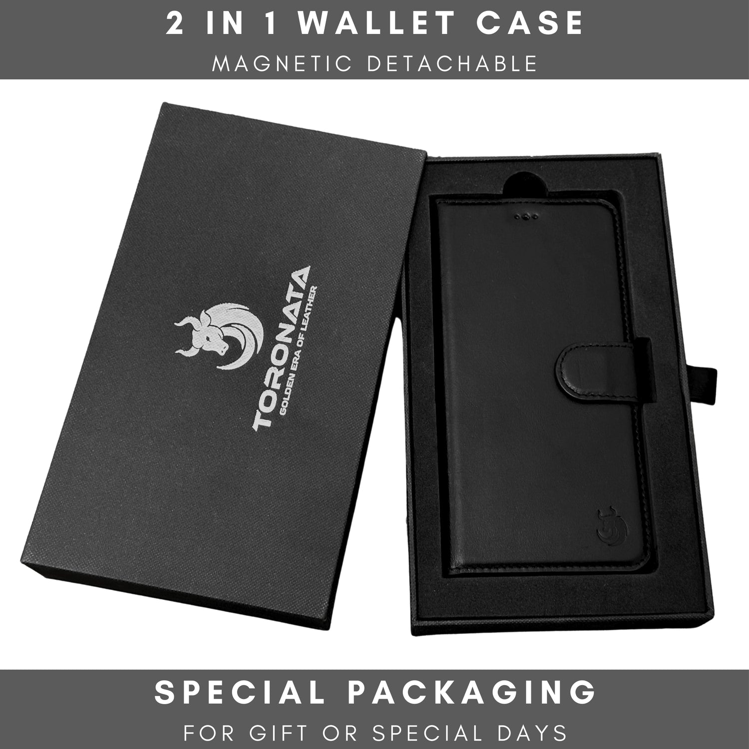 Vegas Premium Leather iPhone 15 Plus Wallet Case with MagSafe | Detachable RFID Blocking Luxury Wallet