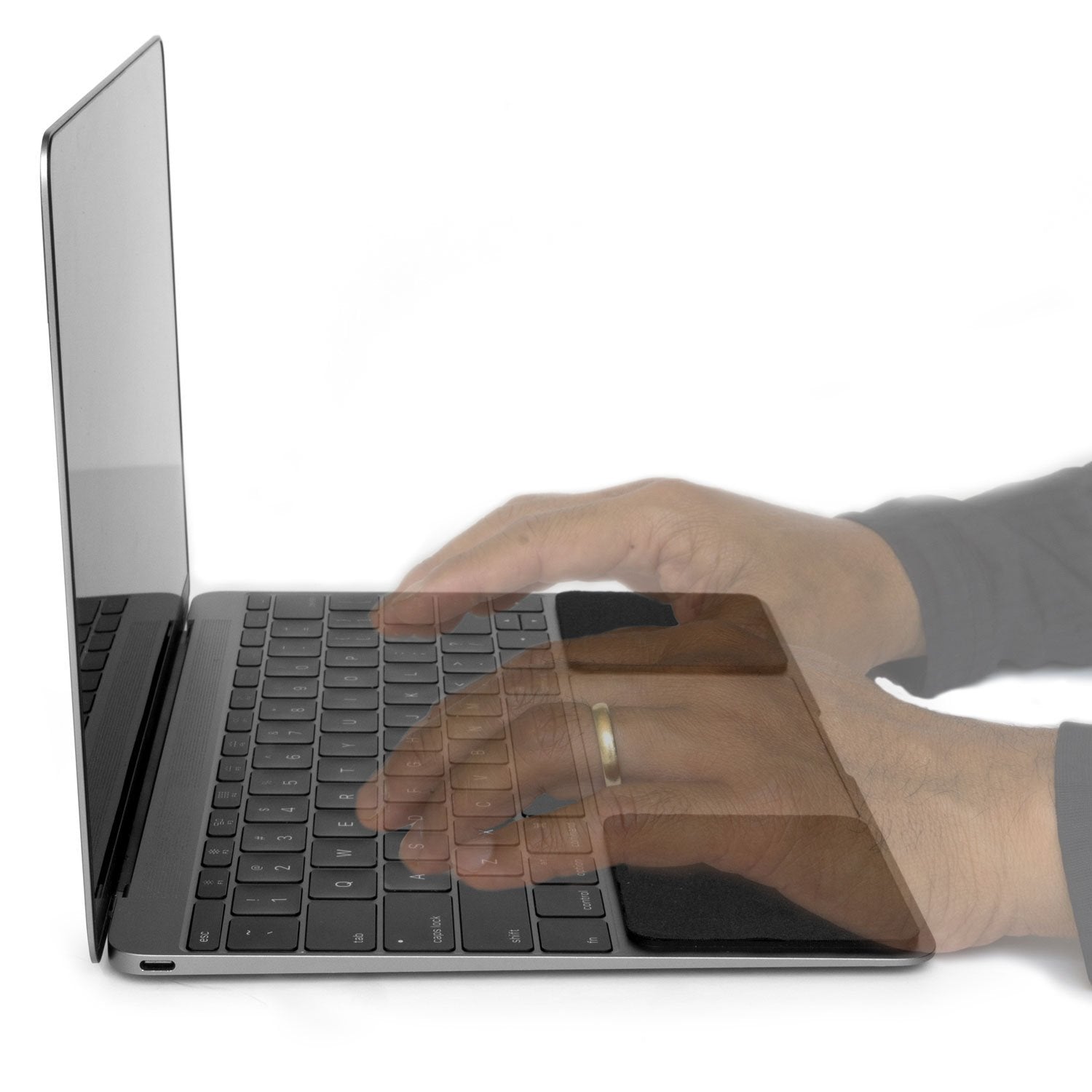 Grifiti Slim Palm Pads Wrist Rests on MacBooks Laptops and Notebooks