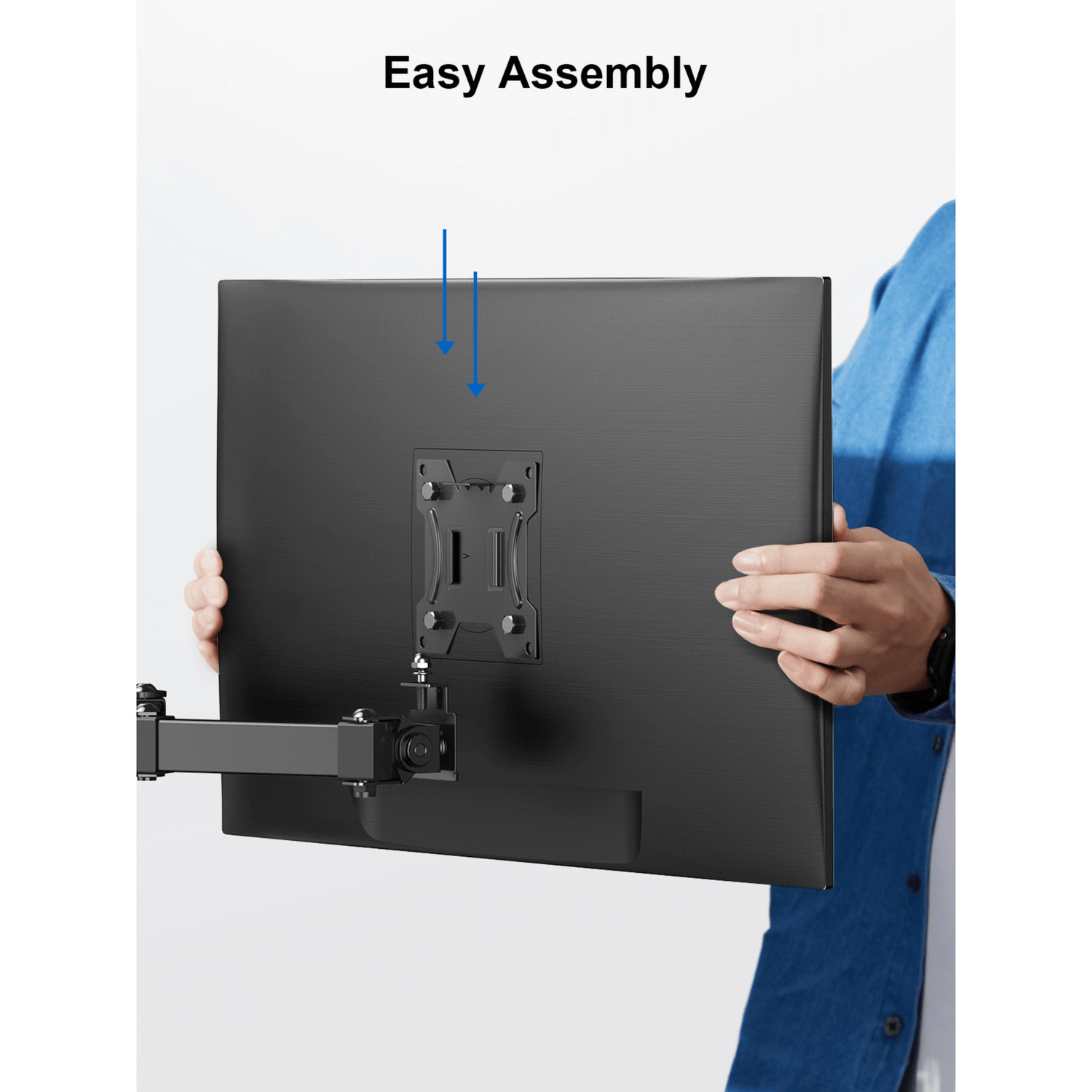 ErgoAV Motion Desk Stand for Dual Monitors 13" to 27" up to 17lbs