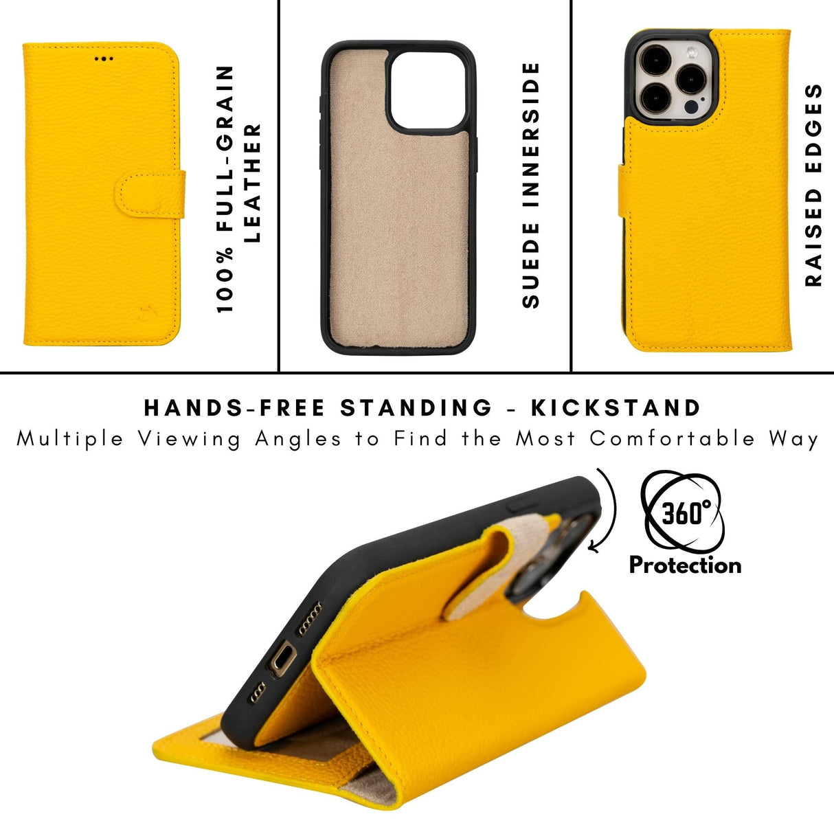 Casper iPhone 14 Series Detachable Leather Wallet Case