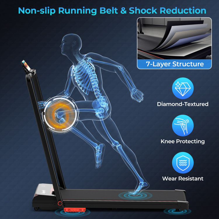 Home Fitness & Relaxation Set â 3 in 1 Folding Treadmill and Modern Accent Chair