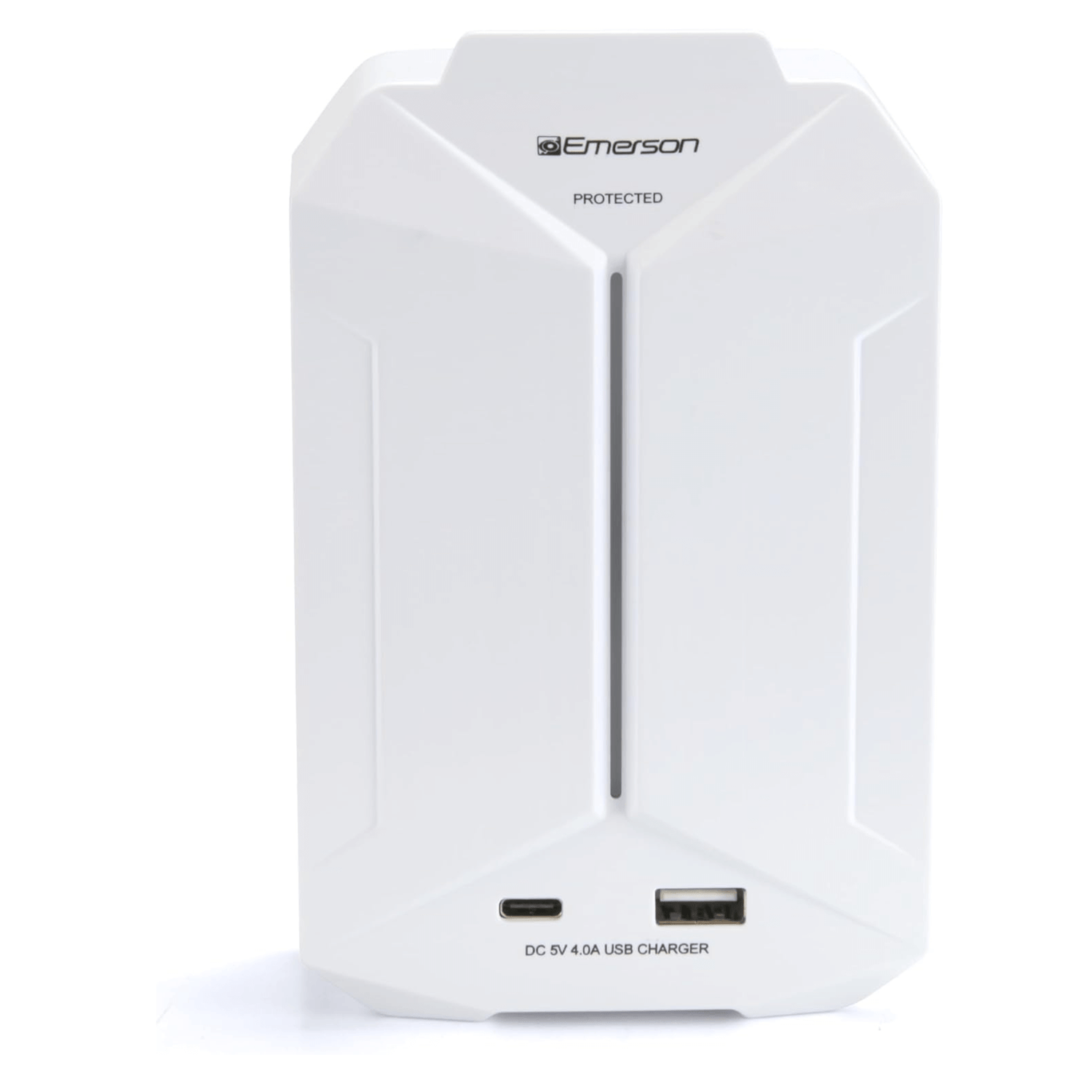 Emerson 6-Outlet + USB Wall Charger with Surge Protection and LED Lighting