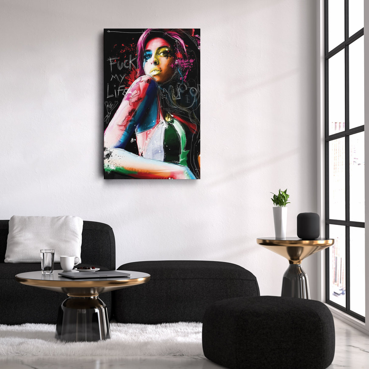 Amy Winehouse Canvas – Pop Music Wall Art for Home Decor