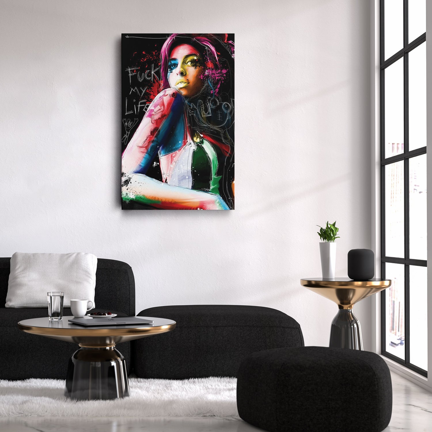 Amy Winehouse Canvas – Pop Music Wall Art for Home Decor