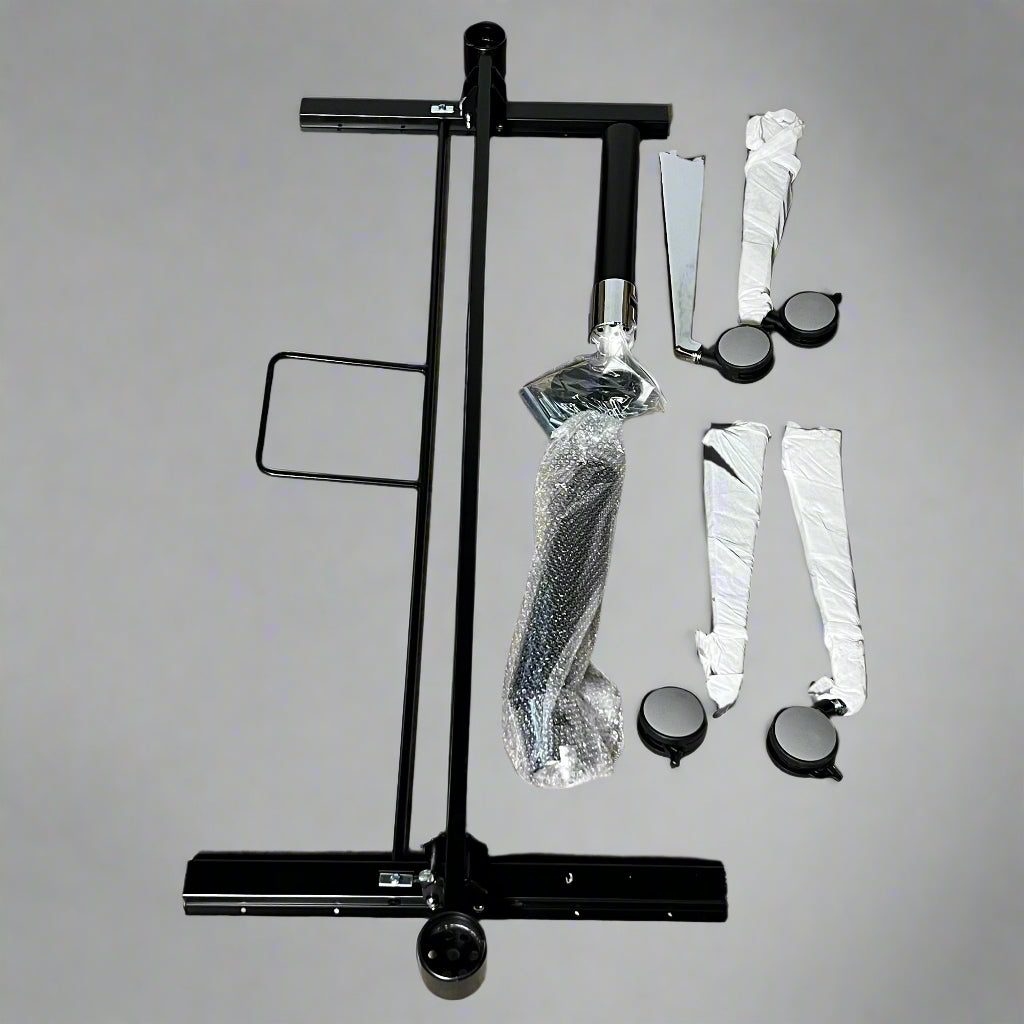 MODERN OFFICE Eiffel Training Table Sz 72" L X 28" W X 1" H Chrome & Black