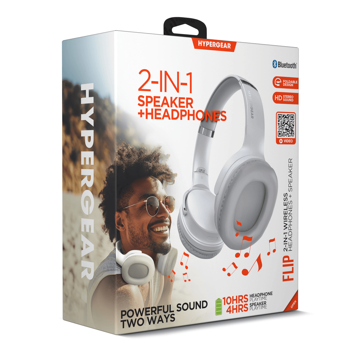 HyperGear Flip 2-in-1 Headphones Plus Speaker
